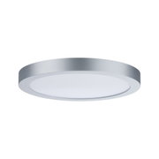 Rundes LED-Deckenlicht aus silbernem Aluminium mit weißem Diffusor für moderne Beleuchtung