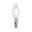 Eco-Line Filament 230 V Bougie LED E14 525lm 2,5W 3000K Clair Ampoule LED bougie avec verre transparent et culot E14, éclairage économique pour intérieur