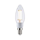 LED candle bulb with clear glass and E14 base for energy-efficient lighting solutions