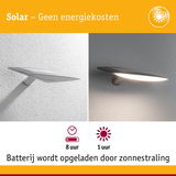 Witte solar wandlamp met LED, energiezuinige buitenverlichting zonder energiekosten