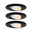 Spot encastré LED Calla Kit de 3 orientable IP65 rond 90mm 30° 3x5W 3x400lm 230V White Switch Noir mat Trois spots encastrés LED noirs avec température de couleur réglable pour un éclairage moderne