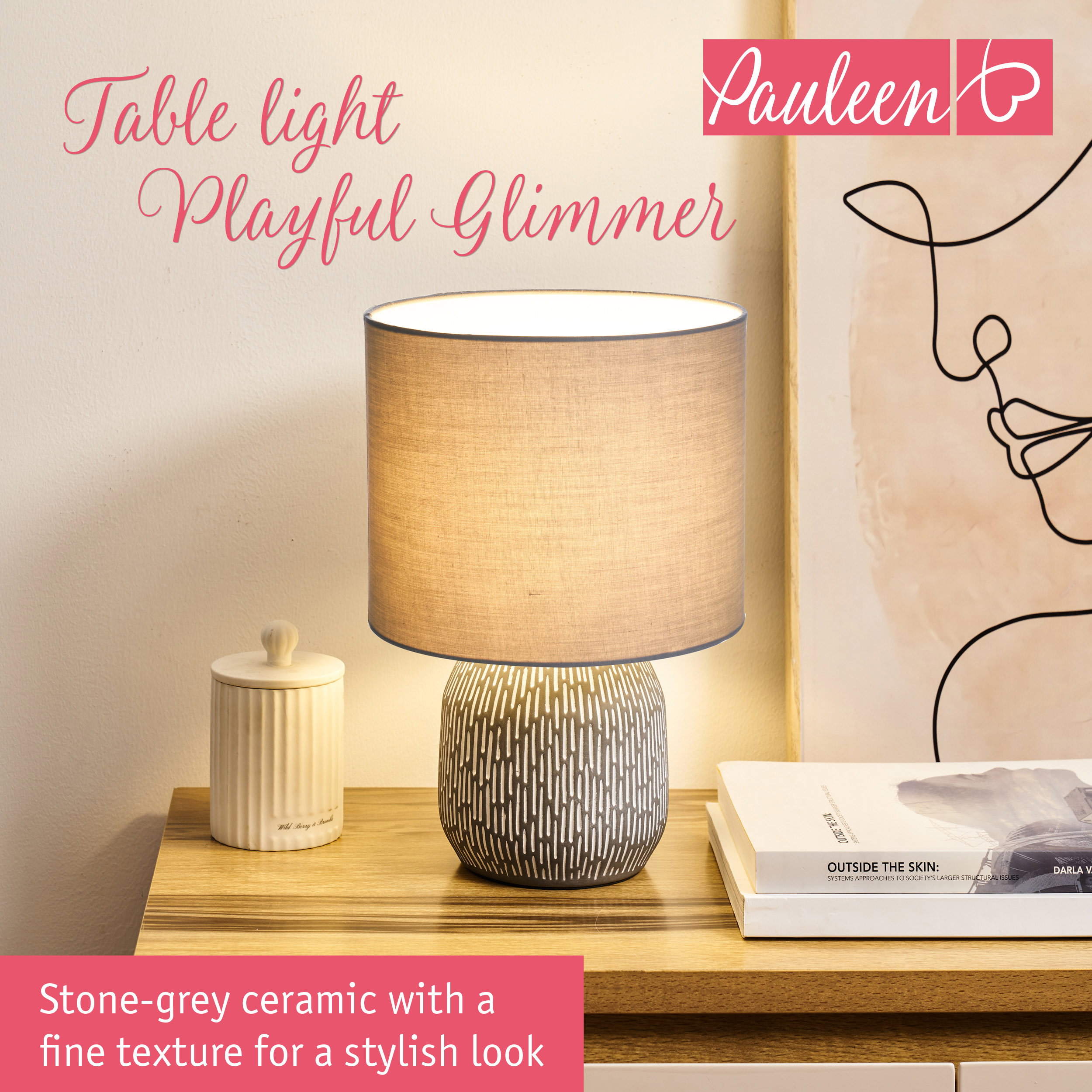 Paulmann Pauleen Table lamp Playful Glimmer E14 max. 20W Coffee/Beige