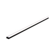 Slim black LED light bar with white illuminated surface for modern indoor lighting