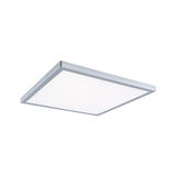 Flaches quadratisches LED-Deckenpanel mit silbernem Aluminiumrahmen für moderne Raumbeleuchtung