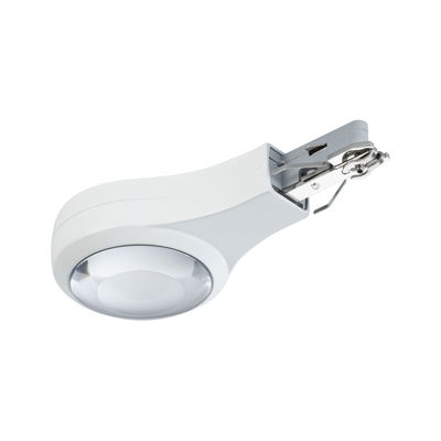 Accessoire d'éclairage en plastique blanc avec clip métallique pour systèmes LED flexibles