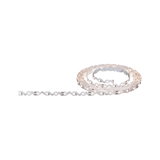 Flexible white LED strip light with warm white glow for modern interior lighting