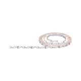 Flexible white LED strip light with warm white glow for modern interior lighting