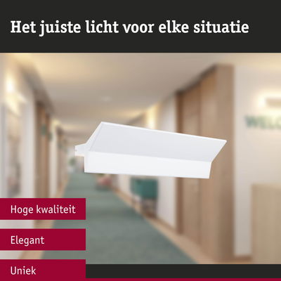 Elegante witte LED-wandlamp met modern design voor hoogwaardige binnenverlichting