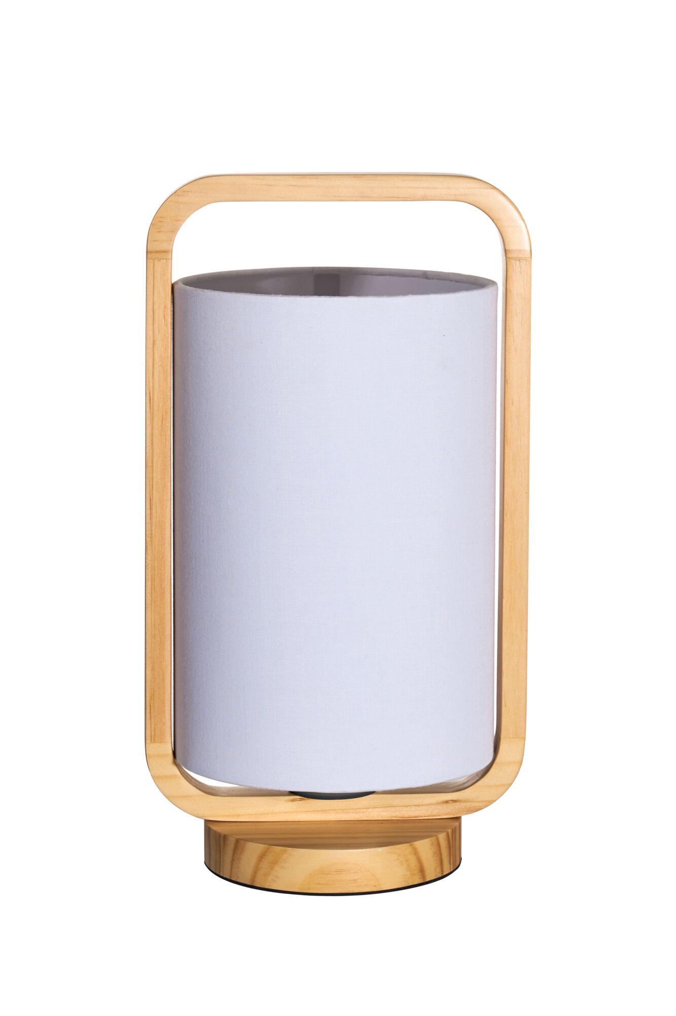 Paulmann Pauleen Lampa stołowa Woody Charm E27 max. 20W Drewno/Biały Modern table lamp with light wooden frame and white fabric shade for cozy lighting