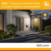 Éclairage extérieur moderne avec lumière blanc chaud sur façade de maison et bardage bois au crépuscule