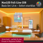 MaxLED Full-Line COB LED-Lichtstreifen Set 1,5 m mit Fernbedienung und Netzteil für RGBW Beleuchtung