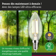 Ampoule LED en forme de bougie avec lumière blanc chaud et haute efficacité énergétique durable