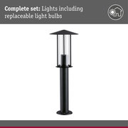 Bollard light Classic insect friendly IP44 500mm 2200K 4,3W 420lm 230V Black E27 Metal