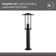 Bollard light Classic insect friendly IP44 500mm 2200K 4,3W 420lm 230V Black E27 Metal