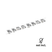 Chrome LED cable spotlights with adjustable heads for versatile modern lighting solutions