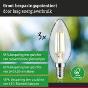 Energiezuinige LED-gloeilamp met heldere glazen kap en schroefsokkel, ultra-efficiënte verlichting