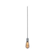 Hängende LED-Glühbirne mit warmem Bernsteinlicht und DNA-Filament, modernes Design für Wohnräume