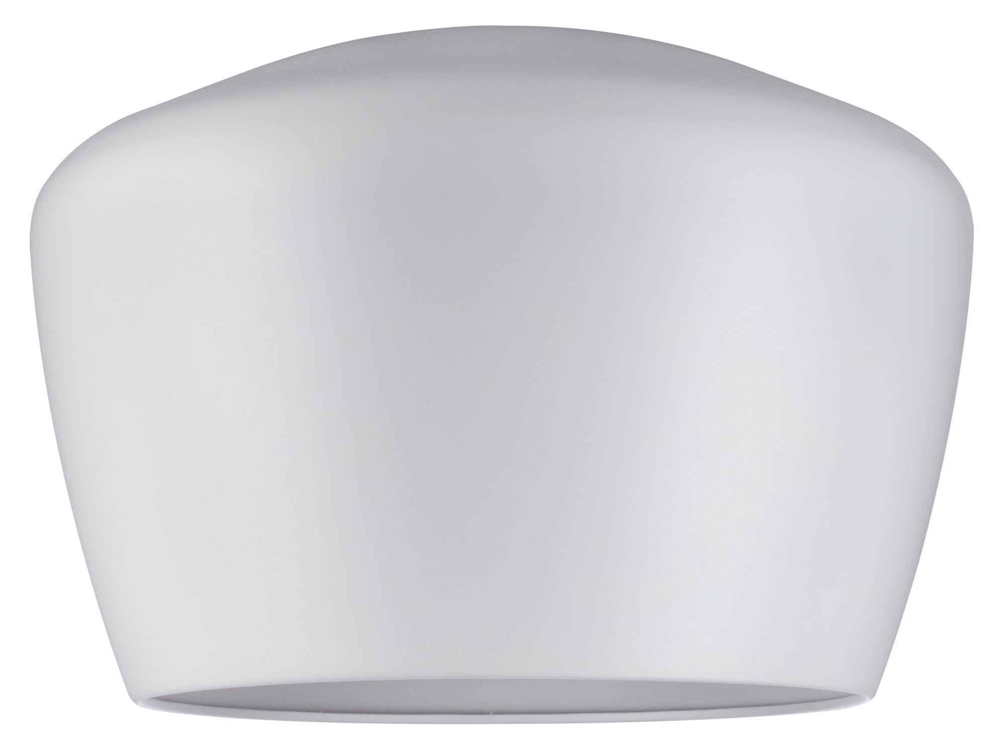 Modern white plastic lampshade with smooth surface for LED ceiling light fixture