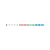 LED light strip with white, red, green, and blue LEDs for versatile indoor color lighting