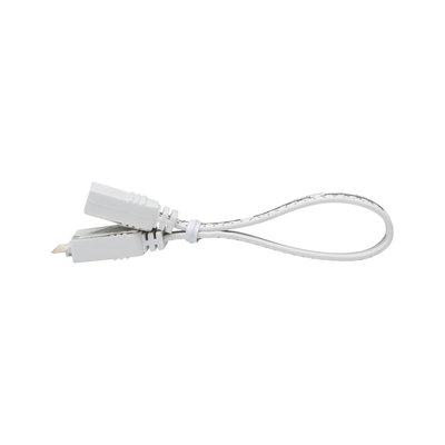 Câble de connexion blanc en plastique avec deux fiches pour systèmes d'éclairage LED