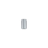 Modern cylindrical ceiling spotlight in silver aluminum for LED lighting solutions