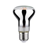 Reflective LED bulb with silver glass and E27 base for energy-efficient lighting