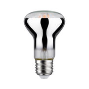 Reflektierende LED-Lampe mit silbernem Glas und E27-Fassung für energiesparende Beleuchtung