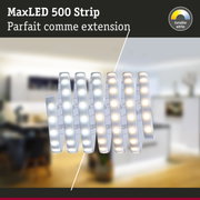 Bande LED MaxLED 500 avec blanc réglable, parfaite extension pour éclairage intérieur