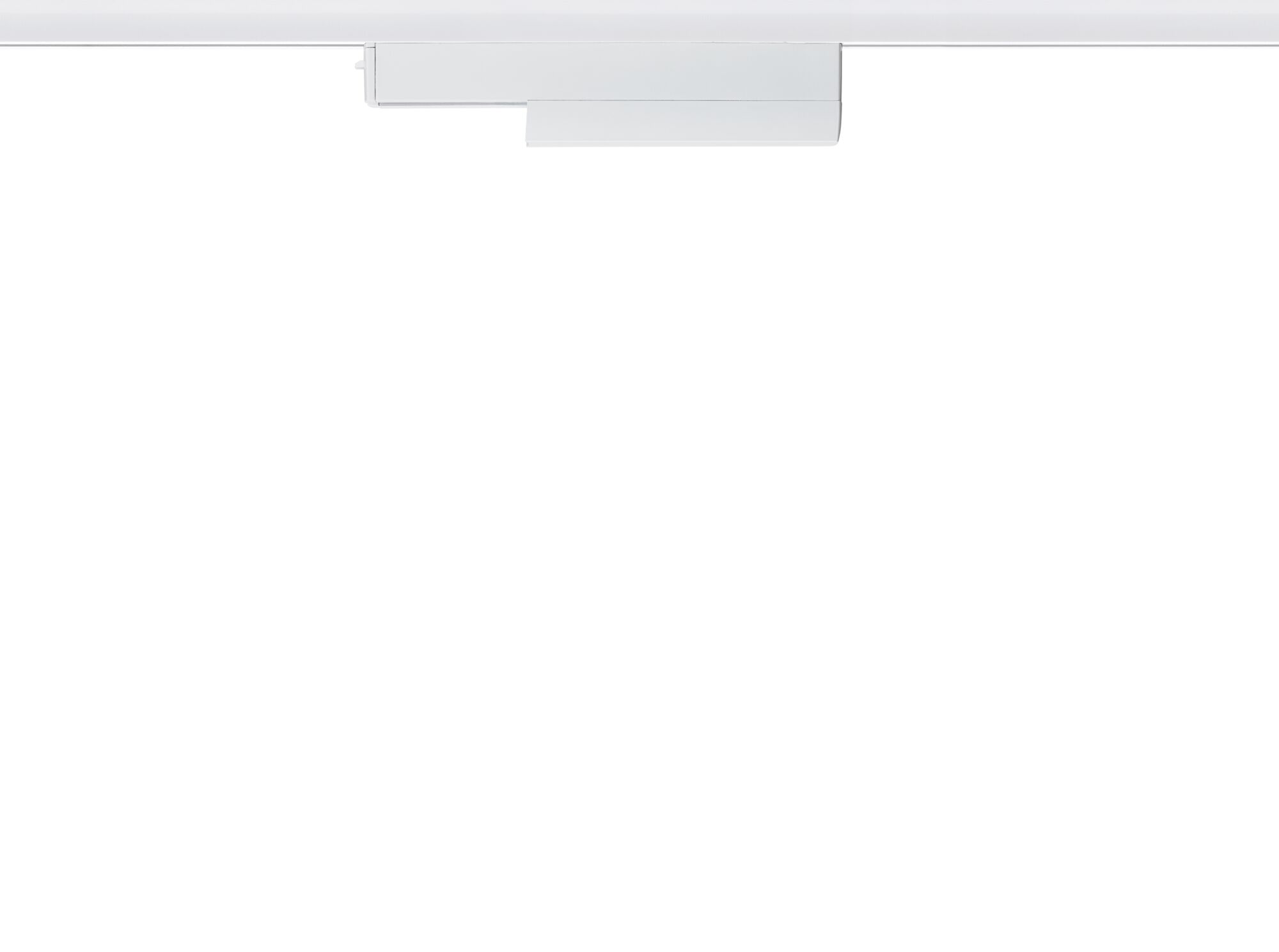 Système de rail blanc en métal pour éclairage LED, design moderne pour installation lumineuse flexible