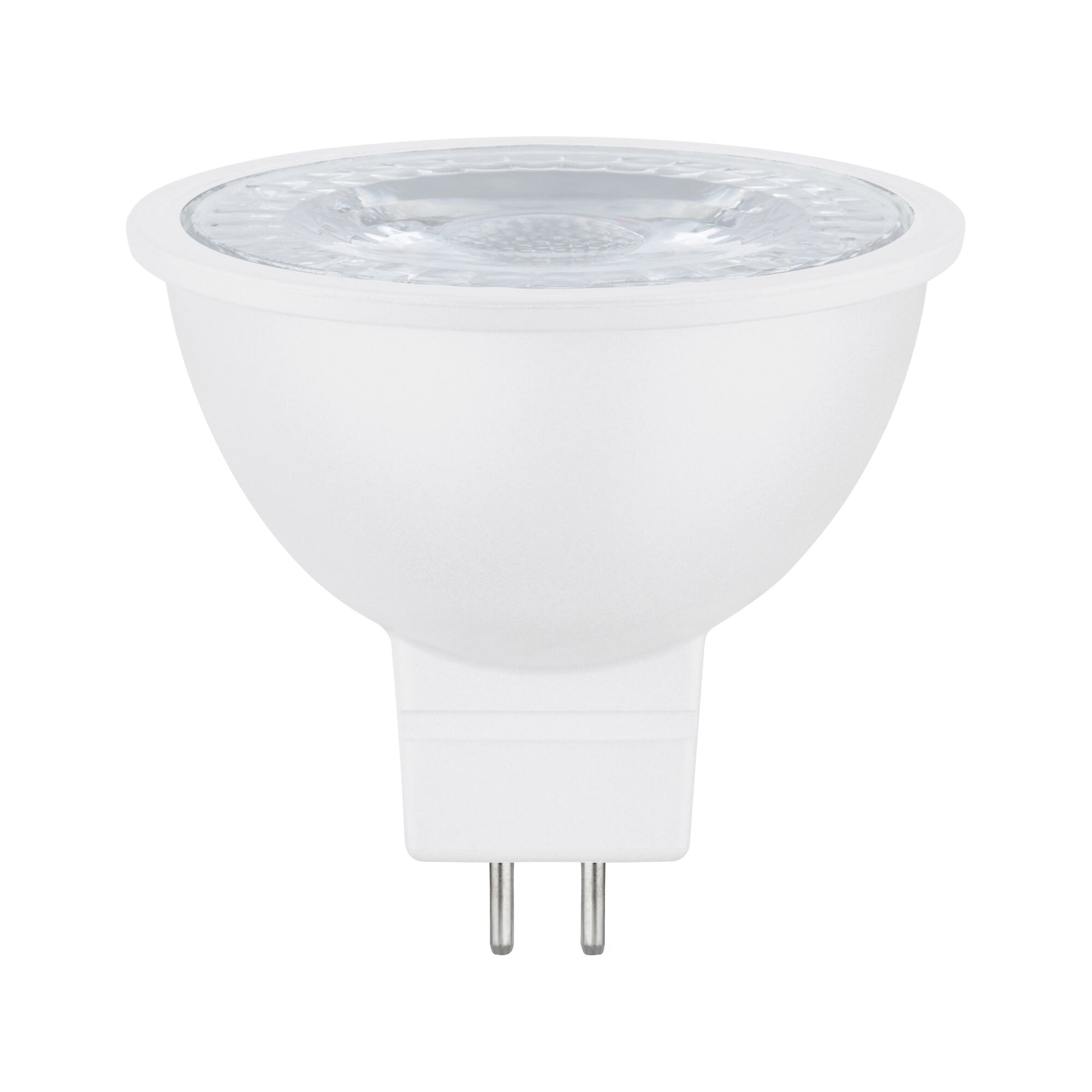 White LED reflector lamp with GU5.3 base made of plastic for energy-efficient lighting