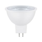 White LED reflector lamp with GU5.3 base made of plastic for energy-efficient lighting