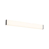 Slanke witte LED-wandlamp met zwart frame, moderne binnenverlichting voor hal en badkamer