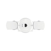 White plastic joint with screw mechanism for adjustable lighting connection