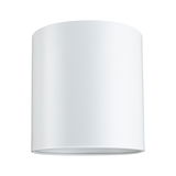 Round white metal ceiling light with simple design for modern indoor lighting