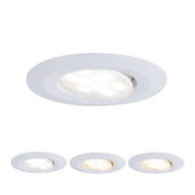 Spot encastré LED blanc en plastique avec tête orientable et plusieurs options de couleur de lumière
