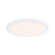 Plafonnier LED rond blanc avec lumière blanc chaud pour pièces modernes et éclairage économique