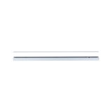 Slim white metal LED track for flexible indoor lighting systems and modern design