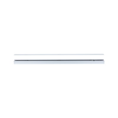 Slim white metal LED track for flexible indoor lighting systems and modern design