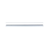 Slim white metal LED track for flexible indoor lighting systems and modern design