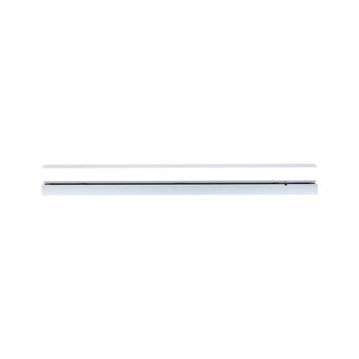 Slim white metal LED track for flexible indoor lighting systems and modern design