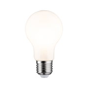Runde LED-Glühbirne mit mattweißem Glas und E27-Fassung für energiesparende Beleuchtung