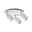 Spotlight Tube IP44 GU10 230V max. 3x10W dimmable White/Chrome Three-light ceiling spotlight in white metal with chrome accents for modern indoor lighting