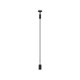 Sort metal LED-pendellampe med slankt design til moderne indendørs belysning