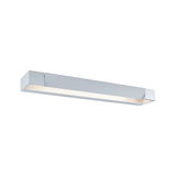 Moderner LED-Wandleuchter aus silbernem Aluminium mit warmweißem Licht für Wohnräume