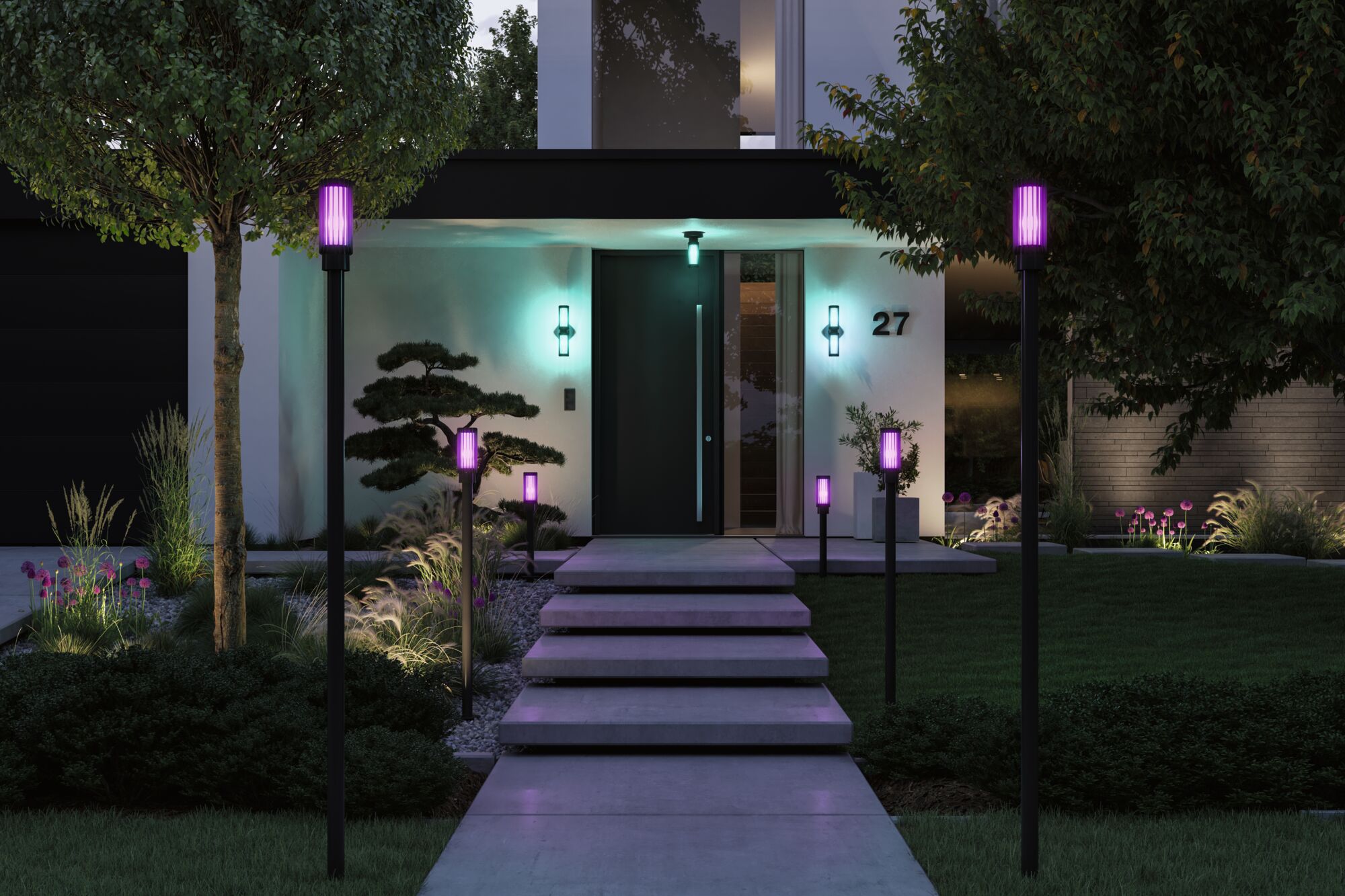 ModuShine Shade Ferina IP44 cylindrical Anthracite