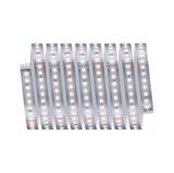 Fleksibel hvid LED-strimmel med 24V stik til moderne belysningsløsninger.