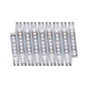 Flexibler LED-Lichtstreifen in Weiß mit 24V Anschluss für moderne Beleuchtungslösungen.