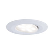 Weißer LED-Einbaustrahler aus Kunststoff mit schwenkbarem Leuchtkopf für moderne Raumbeleuchtung