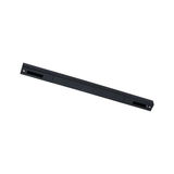 Zwarte lineaire LED-lamp van metaal voor moderne binnenverlichting en energiezuinige technologie