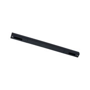 Rail en aluminium noir avec connecteur pour systèmes d'éclairage LED sur rail, design moderne